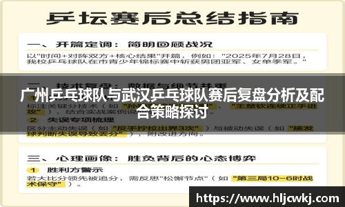 广州乒乓球队与武汉乒乓球队赛后复盘分析及配合策略探讨